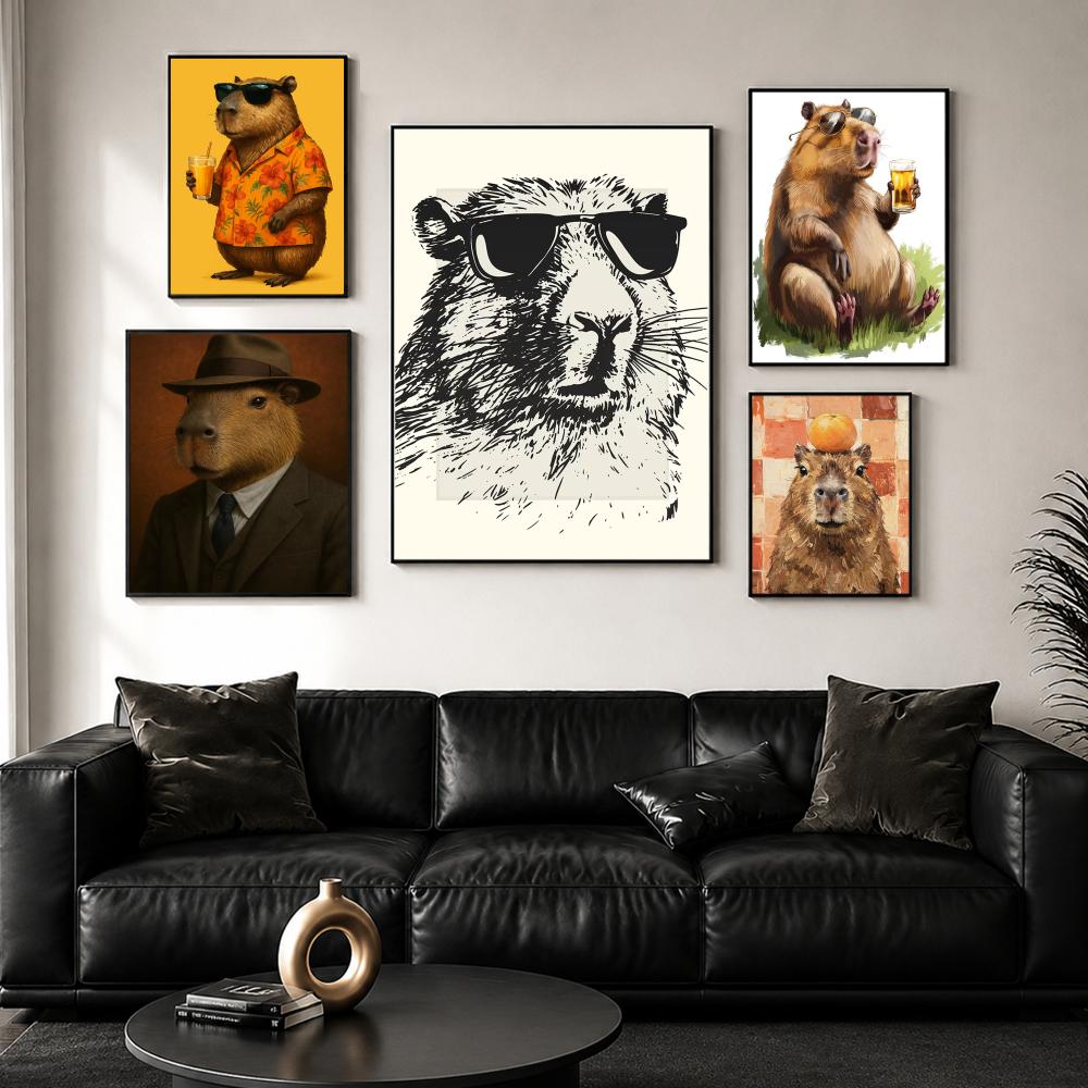 Sunglasses Capybara Print Wall - Esports Gaming Wallpaper recensione e prezzo