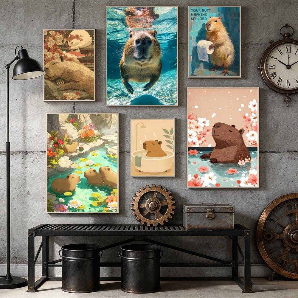Healing Capybara Poster Art Po - Esports Gaming Wallpaper recensione e prezzo