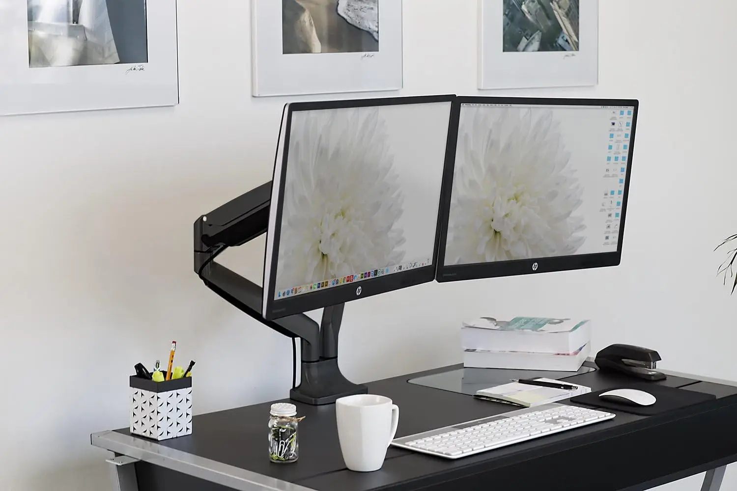 Dual Monitor Arm Mount | Desk  - Dual Monitor Stand recensione e prezzo