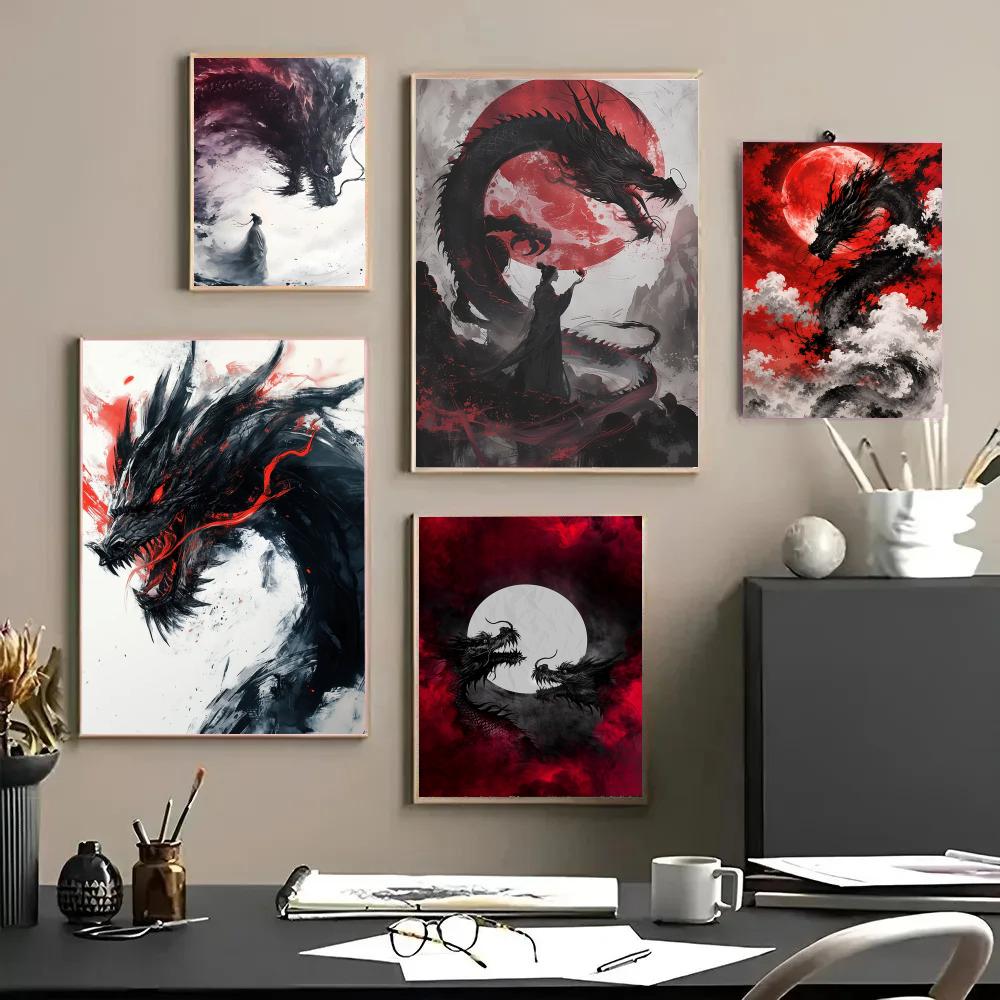 Black Dragon Poster Waterproof - Esports Gaming Wallpaper recensione e prezzo